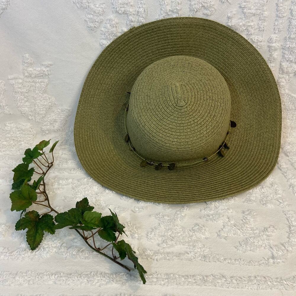 BRONER HAT Olive Green Women's Sun Hat Sz OS Summer Neutral Cottage Casual Beach